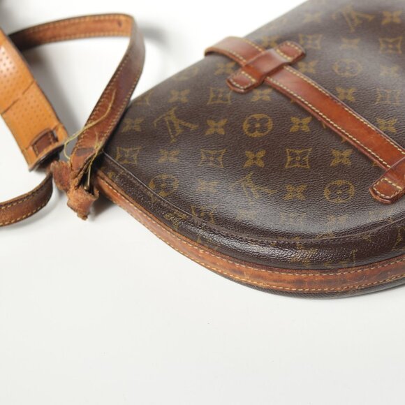 Louis Vuitton LV Shoulder Bag Crossbody Chantilly GM Brown Monogram Vintage - Picture 3 of 14